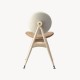 Modern Shell Circle Dining Chair without Armrest 