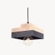 Black Wooden Aluminium shade Pendant Light 